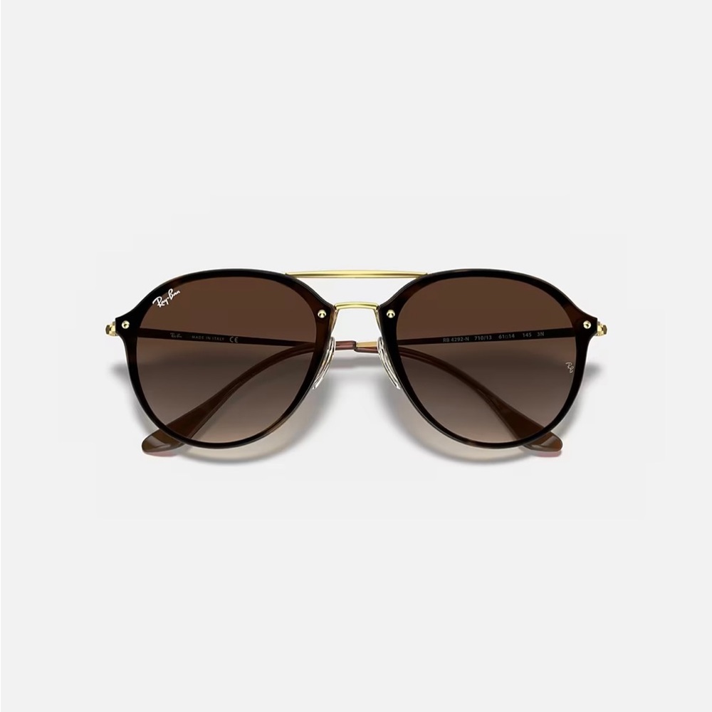 Rayban Sunglasses BLAZE DOUBLE BRIDGE gold brown Never worn!